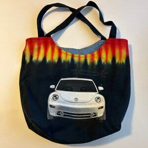 Volkswagen Beetle Drivers Wanted Tie Dye Tote Bag